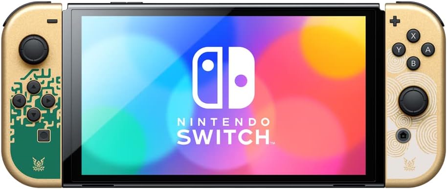 Nintendo Switch OLED Versión Zelda Frontal